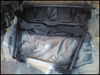 House of Kolor Black primer sealer applied to engine bay ready for the final colour