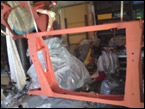 front and rear subframe, de-rusted and prepped