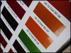 Choosing the final colour from the House of Kolor Catalogue