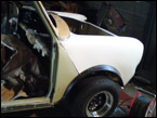 test fitting removable fibreglass front end