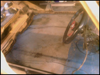 rotten floor cut out