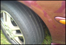 Bald tyre on V3ctra
