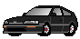 Black CRX VTEC