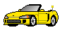 modified yellow Honda Beat Gif