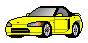 yellow sporty Honda Beat Gif