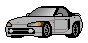 grey Honda Beat with fogs Gif
