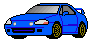 blue honda crx del sol Gif