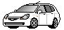white Honda Jazz Gif