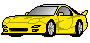 Yellow FD3s RX7
