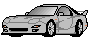 Grey Mazda RX7