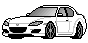 White Mazda RX8