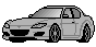 Grey Mazda RX8