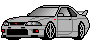 grey Skyline R33 GTR