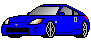 blue Nissan 350Z