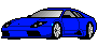 blue Lamborghini murcielago